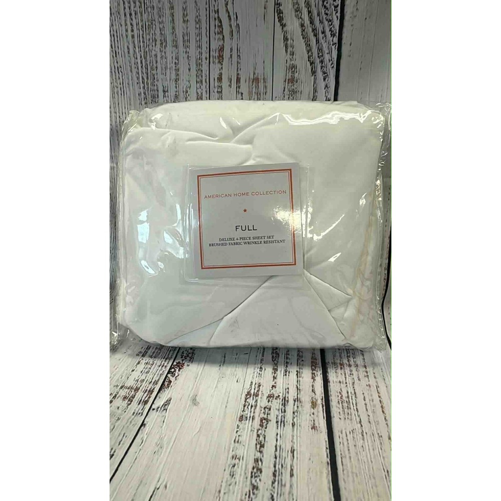 American Home Collection‎ Full Size Deluxe 4 Piece Wrinkle Resistant Sheet Set